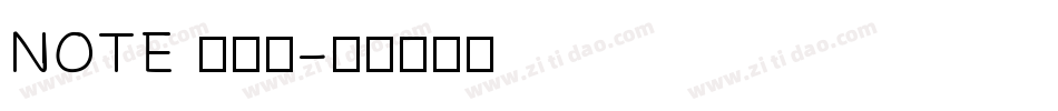 NOTE 筆記本字体转换